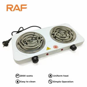 Electric Stove ( double ) & Hot Plate Cooker R.8020B – Uniform Heating 2000W